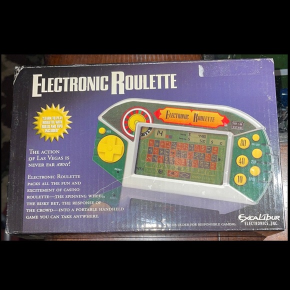 EXCALIBUR ELECTRONIC ROULETTE Handheld Pocket Casino Game Model #475 Req. 2”AAA” - Picture 2 of 4